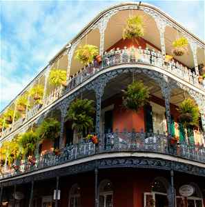 Colonial building in New Orleans, United States