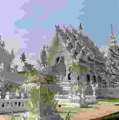 Wat Rong Khun temple Whtie Wonderland